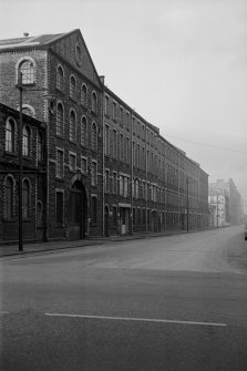 General view from S showing ESE front of Paterson Street blocks