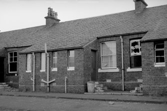 View showing remains of cottages