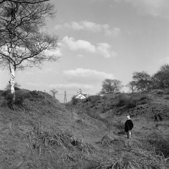 View of Antonine Ditch to West of Rough Castle.