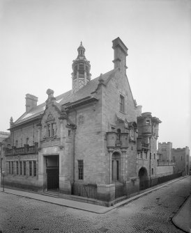 General view of Public Baths at junction of Primrose Street and Primrose Place, Alloa.
