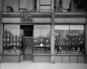 General view of shop front of Hamilton & Inches Goldsmiths, Princes Street, Edinburgh. 
