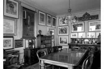 Edinburgh, Boswall Road, Manor House, interior.
View of dining room.