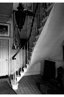 Edinburgh, Boswall Road, Manor House, interior.
View of staircase.