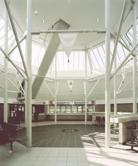 Interior view within new terminal building, which was opened in 1997