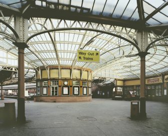 View of foyer and ticket office from S.