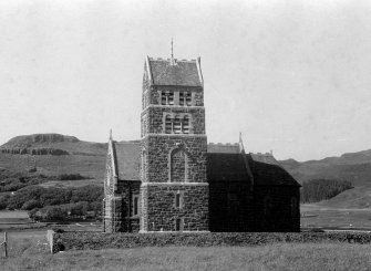 General view of south west elevation, and tower