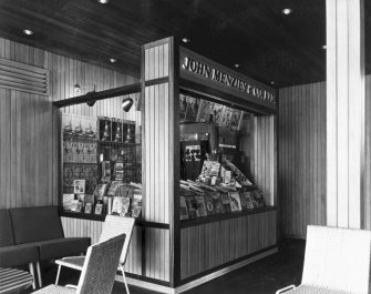 Turnhouse Airport, Terminal Building, interior.
View of John Menzies kiosk.