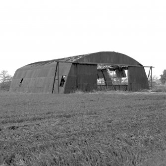 Fearn Airfield W permiter Mainhill type hangar from E.