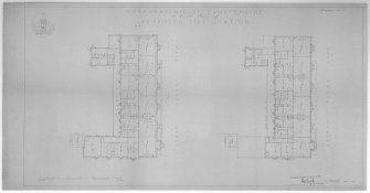 First and second floor plans.
Scanned image of D 73964.