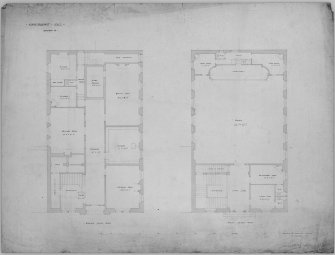 Plans, sections and elevations of preliminary design and executed design.
Scanned image of E 10648.