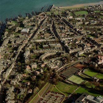 Oblique aerial view.