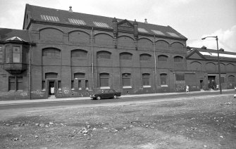 View from SW showing SSW front of central block