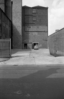 View looking NNE from French Street entrance