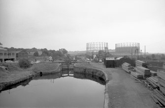 General view from NW showing NW front of locks