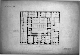 Alternate design, including principal floor plan of proposed head office.
Scanned image of E 10636.