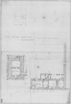 Photographic copy plans of kitchen wing, farmhouse and offices.
Digital image of D 64931.