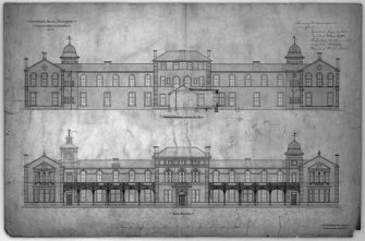 Plans, sections and elevations of later additons and alterations.
Scanned image of E 10555.