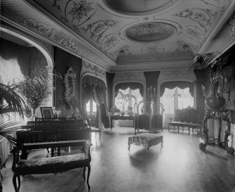 View of the music room, Duntreath Castle.