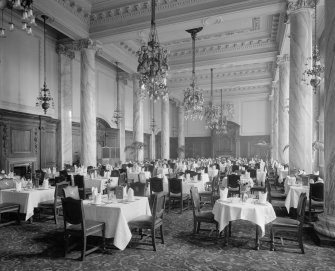 General view of Dining Room, Central Hotel, Central Station in Glasgow
