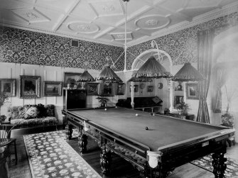 Photograph showing interior -general view of Billiard Room
Digital image of CL 703
