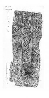 Dyce no 2, composite digital image of rubbing of Pictish cross-slab.