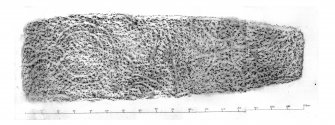 St Nathalan's Kirk, composite digital image of rubbing of Tullich 1 Pictish symbol stone.