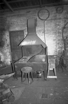 Interior 
View of NCB workshops showing hearth