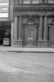 View from ESE showing ESE front of doorway on S wing