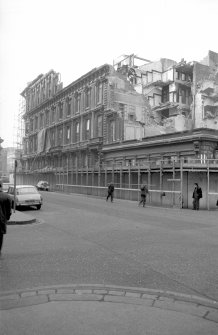 View from SE showing demolition of British Linen Bank and number 224 Ingram Street