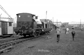 View from NW showing locomotive no.13 with diesel in background