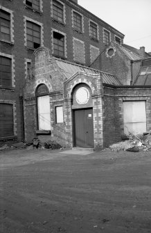 View from S showing SSW front of small engine house with part of main block in background