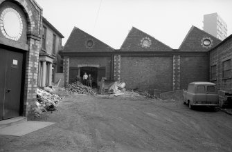 View from WNW showing part of WNW front of weaving sheds