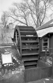 View from SW showing waterwheel