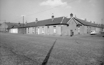 View from SE showing S and E fronts of numbers 216-234 Anniesland Road with part of numbers 1-23 Munro Place on right