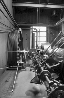 Interior
View showing flywheel and valve gear of Douglas and Grant Tandem Compound Engine