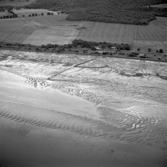 Beauly Firth, aerial view of fish trap. Digital image of E/6717.