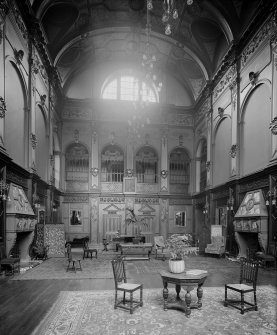 Interior-general view of Great Hall of Craig House
