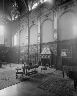 Interior-general view of Great Hall in Craig House
