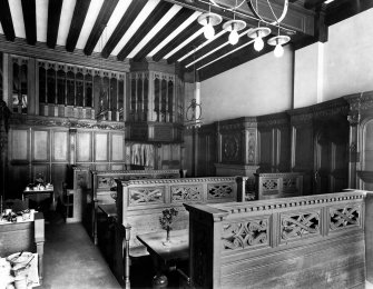 View of the lower tea room in Miss Cranstons's Tea Rooms, Buchanan Street, Glasgow.