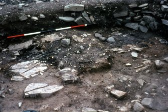 Copy of colour slide showing detail of post holes appearing under chapel floor
Ardwall Island, Dumfries and Galloway
NMRS Survey of Private Collection
Digital Image Only