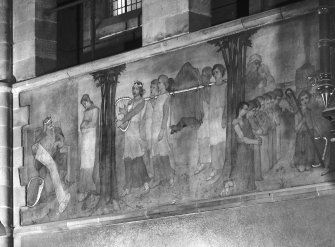 Catholic Apostolic Church, nave, South wall
Detail of mural showing scenes from the Old Testament; the Life of David. Digital image of ED/13856.