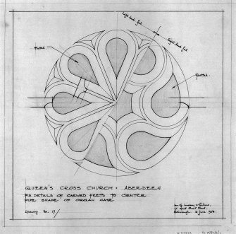 Scanned image of details of carved fretwork.
