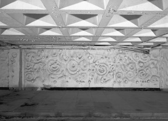 View of relief decoration on South-East wall, first floor, of South Car park, Cumbernauld.
Digital image of B 45100.