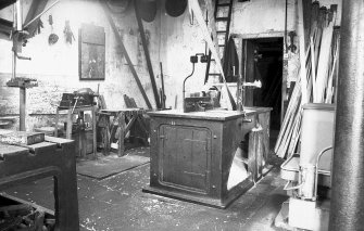 Interior
View of millwright shop showing circular saw