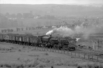 View from N showing NCB locomotive number 10 and part of train