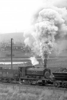 View from NNE showing NCB locomotive number 10 and part of train