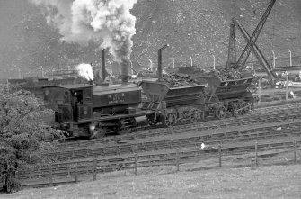 View from ENE showing NCB locomotive number 10 and part of train