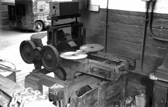 Interior
View showing glue stamping machine