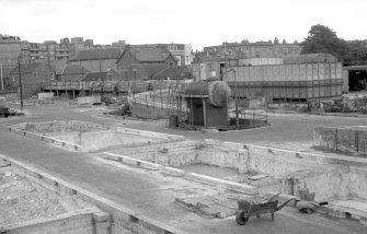 View looking N showing liming pits and acid tanks
