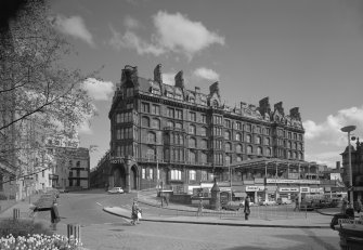 Glasgow, St Enoch Hotel, general view from NW.